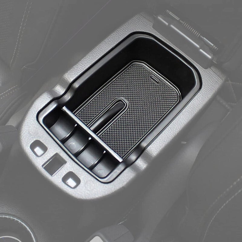 YOCTM Fits Compass Accessories Center Console Tray Armrest Secondary Glove Storage Box Center Console Organizer for 2017 2018 2019 2020 2021 Jeep Compass Limited Latitude Trailhawk Sport (Pack of 1) - Image 1